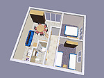 Ground floor apartment floorplan