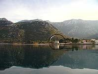 Panorama of Duba, Peljesac with house position marked